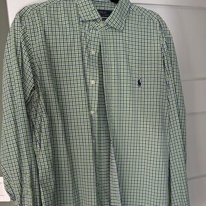 Polo Ralph Lauren Green and Blue Checkered Shirt